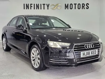 Begagnad Audi A4 Comfort 150 HK (110 kW) 2018 Svart Sedan