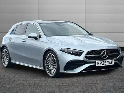 Used Mercedes A200 AMG Line Premium Plus 175 HP (128 kW) 2025 Silver Hatchback
