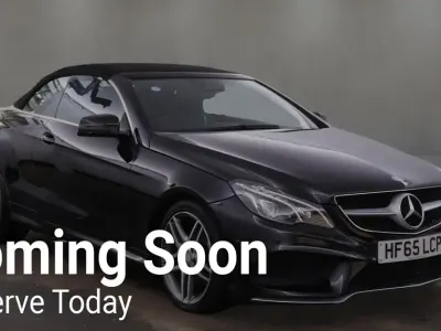 Used Mercedes E350 AMG line 2015 Black Cabriolet