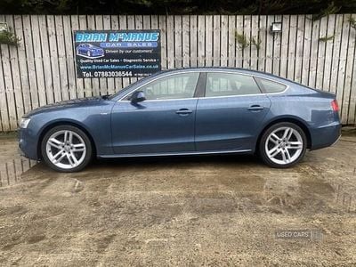 Blue Used 2015 Audi A5 S-Line Hatchback | £7,950 (Super price)