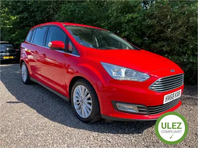 Used Ford Grand C-Max Titanium 125 HP (91 kW) 2018 Red MPV