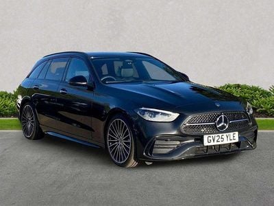 Begagnad Mercedes C220 AMG Line Premium Plus 2025 Grå Kombi