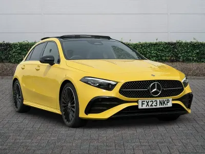 Used Mercedes A200 Exclusive 2023 Yellow Hatchback
