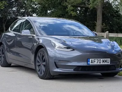 Used Tesla Model 3 Long Range AWD 77 kW (106 HP) 2020 Grey Sedan