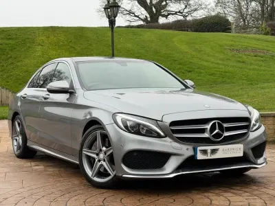 Used Mercedes C250 AMG line 2015 Silver Sedan