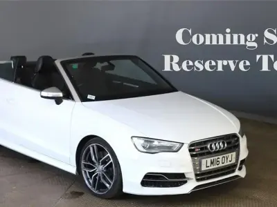 Used Audi S3 Cabriolet Design 300 HP (220 kW) 2016 White Cabriolet
