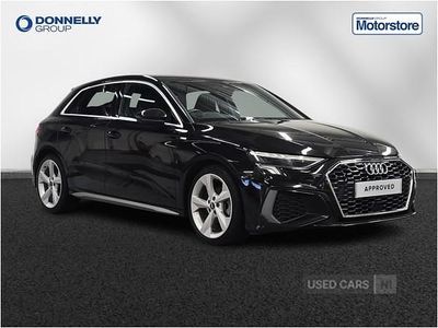 Used Audi A3 S-Line 116 HP (85 kW) 2021 Black Hatchback