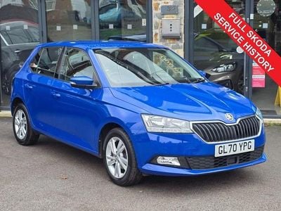 Used Skoda Fabia SE 60 HP (44 kW) 2020 Blue Hatchback