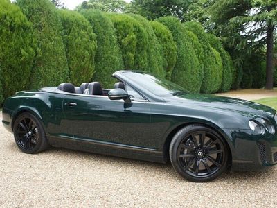 used Bentley Continental Supersports convertible ISR Continental 6.0 FlexFuel GTCAuto 4WD 2dr FABULOUS 'ICE SPEED RECORD' SS Convertible 2012