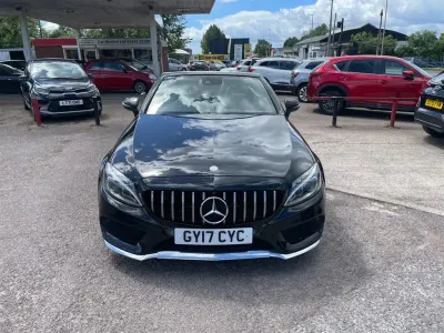 Used Mercedes C250 AMG line 2017 Black Cabriolet