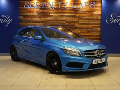 Used Mercedes A180 AMG 109 HP (80 kW) 2013 Blue Hatchback