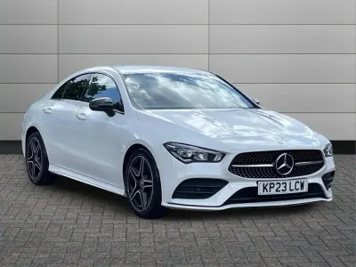 Used Mercedes CLA200 AMG Line Premium 161 HP (118 kW) 2023 White Coupe