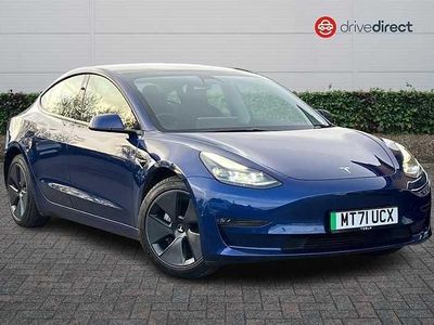 Blue Used 2021 Tesla Model 3 Long Range AWD Sedan | £19,952 (Fair price)
