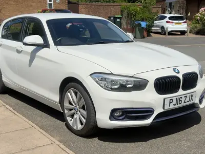 Used BMW 116 Sport Line 2016 White Hatchback