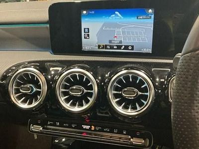 Used Mercedes A250 AMG line 218 HP (160 kW) 2021 Blue Hatchback