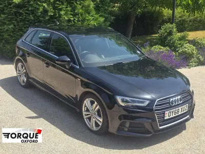 Used Audi A3 Sportback S-Line 2018 Black Hatchback