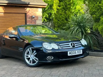 Käytetty Mercedes SL350 272 HP (200 kW) 2006 Musta Avoauto