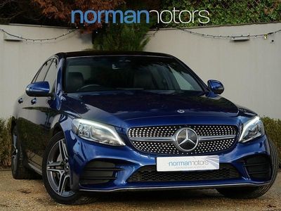 Blue Used 2020 Mercedes C300 AMG line Sedan | £20,995 (Fair price)