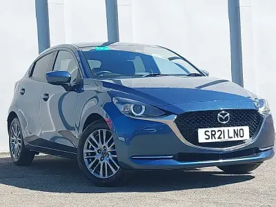 Usado Mazda 2 Inclusive 90 HP (66 kW) 2021 Azul Citadino