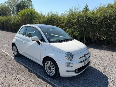 Used Fiat 500 Lounge 2016 White Hatchback
