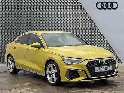 Yellow Used 2022 Audi A3 S-Line Sedan | £21,799 (A bit pricey)