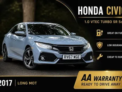 Used Honda Civic SR 129 HP (94 kW) 2017 Grey Hatchback