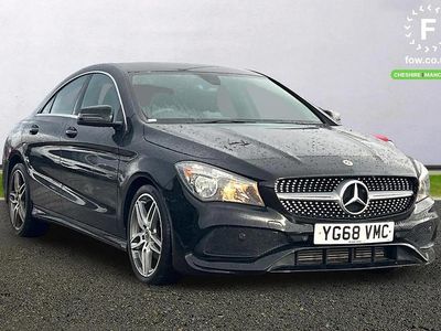 Used Mercedes CLA180 AMG line 122 HP (89 kW) 2018 Black Sedan