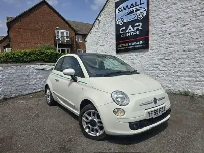 Used Fiat 500 Sport 69 HP (50 kW) 2009 White Cabriolet