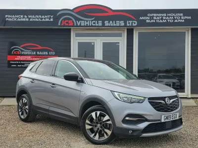 Used Vauxhall Grandland X Sport 130 HP (95 kW) 2019 Grey SUV