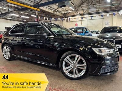 Used Audi A3 S-Line 150 HP (110 kW) 2015 Black Hatchback