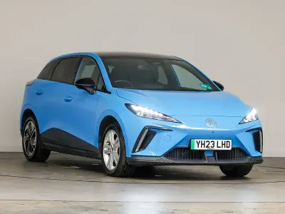 Used MG MG4 EV Trophy 149 kW (203 HP) 2023 Blue Hatchback