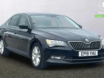 Used Skoda Superb SE 150 HP (110 kW) 2019 Black Hatchback