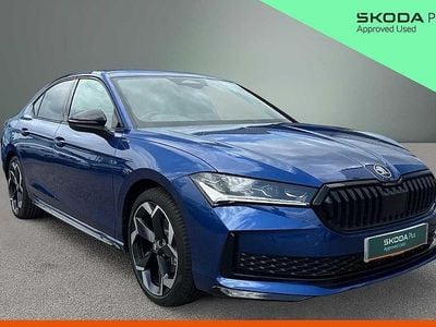 Used Skoda Superb SportLine 150 HP (110 kW) 2025 Cobalt blue metallic  Hatchback