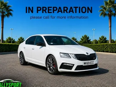 Used Skoda Octavia vRS 245 HP (180 kW) 2019 White Hatchback