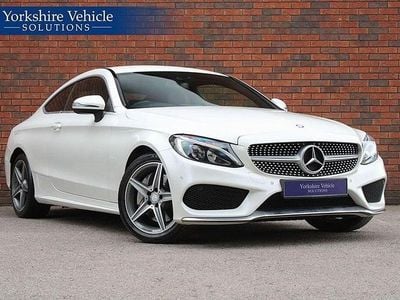 Used Mercedes C250 AMG line 204 HP (150 kW) 2016 White Coupe