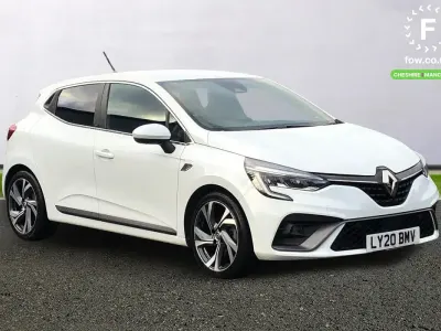 Begagnad Renault Clio V RS Line 140 HK (102 kW) 2020 Vit Halvkombi