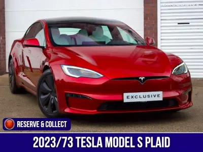 Used Tesla Model S Plaid 759 kW (1033 HP) 2023 Red Hatchback