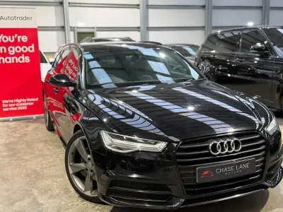Used Audi A6 Black Edition 190 HP (139 kW) 2015 Black Estate
