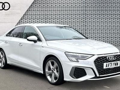 White Used 2022 Audi A3 S-Line Sedan | £21,982 (Fair price)