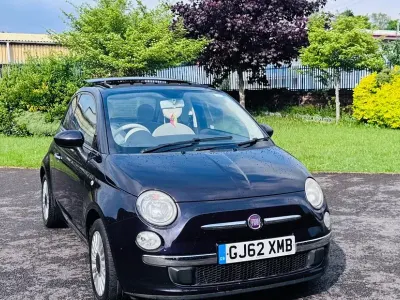 Used Fiat 500 Lounge 85 HP (62 kW) 2012 Purple Hatchback