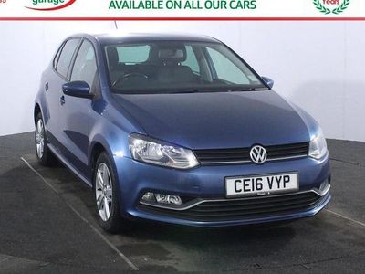 Used VW Polo Match 90 HP (66 kW) 2016 Blue Hatchback