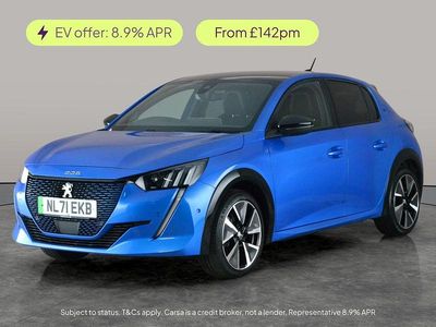 Used Peugeot e-208 Premium 100 kW (136 HP) 2021 Blue Hatchback