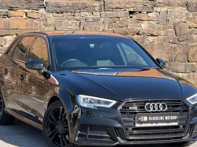 Used Audi A3 Sportback S-Line 184 HP (135 kW) 2017 Black Hatchback