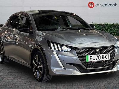 Used Peugeot e-208 GT-line 100 kW (137 HP) 2020 Grey Hatchback