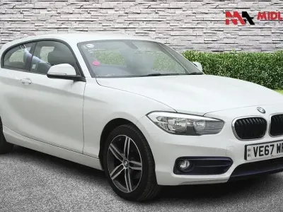 Used BMW 118 Sport Line 136 HP (100 kW) 2018 White Hatchback