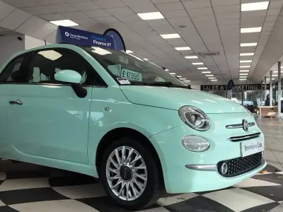 Używany Fiat 500 Lounge 69 KM (50 kW) 2017 Zielony Hatchback