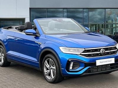 Ravenna blue metallic black Used 2025 VW T-Roc R-line SUV | £30,963 (Expensive)
