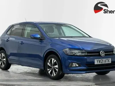 Used VW Polo Match 95 HP (69 kW) 2021 Blue Hatchback