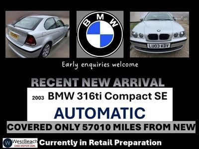 used BMW 316 Compact 3 Series 1.8 ti SE 3dr Petrol Automatic (190 g/km 115 bhp)