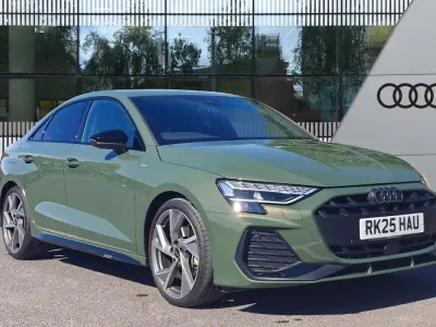 Used Audi A3 Black Edition 2025 Green Sedan